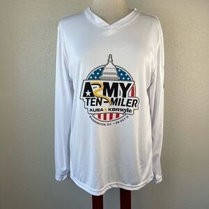 Long Sleeve Army Ten-Miler Top Size L EUC